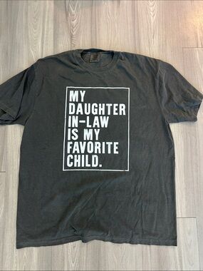 Black Graphic Kids Tee - 'My Daughter In-Law Is My Favorite Child'